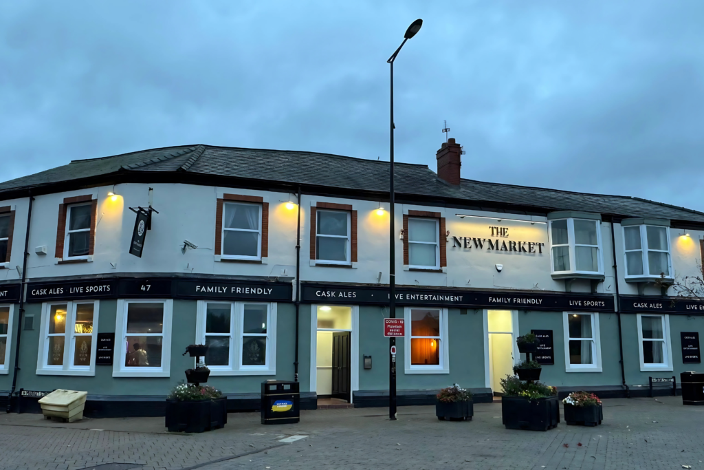 Exterior view of The Newmarket Pub in Earlestown