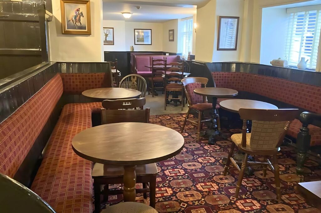 The heritage Interior of The Black Horse Pub