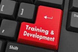 The blog banner for a topic titled Learning & Development in Hospitality.